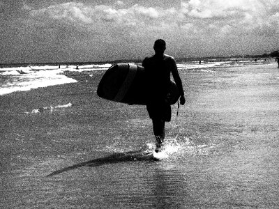 Surfing beach summer photo