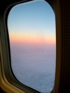 Sky porthole window photo