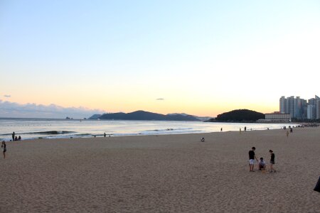 In the evening sunset busan photo