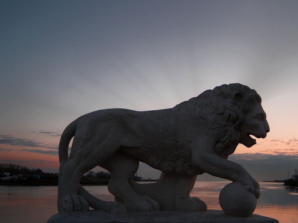Evening stone monument