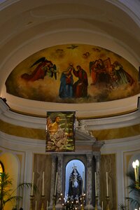 Altar holy mother statue