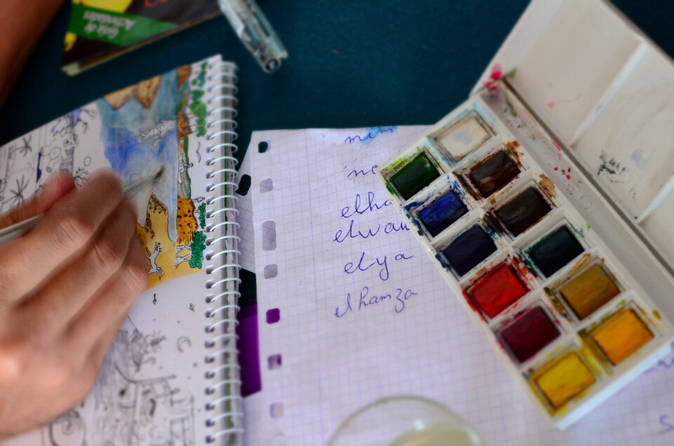 Creativity painting illustration