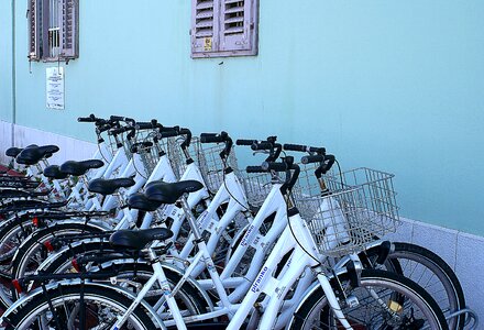 Public transportation cycling bicycle rental