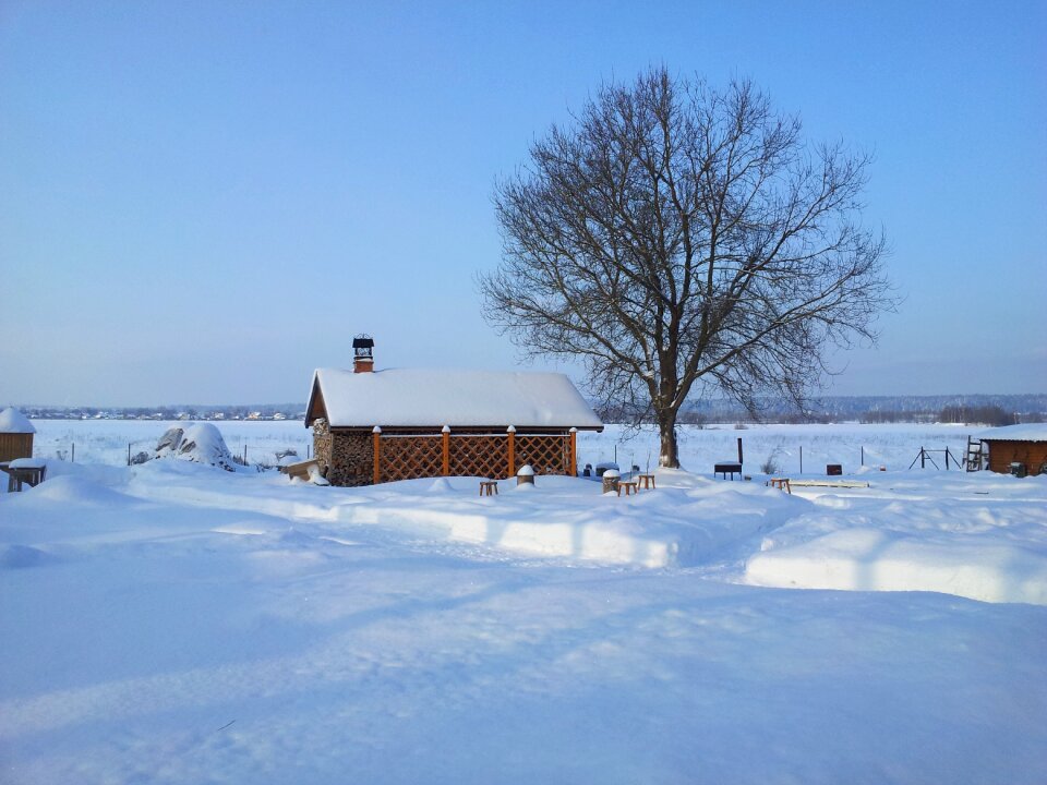Russia village cottage