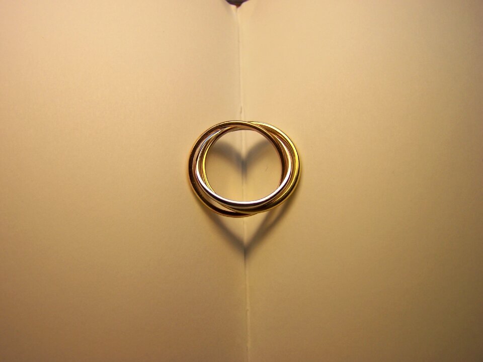 Wedding valentine shadow