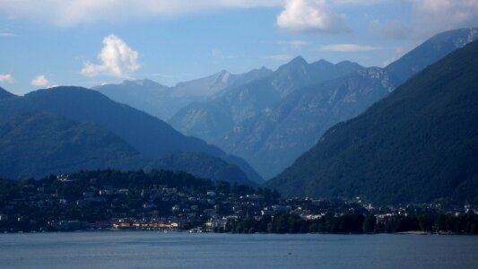 Mountains valleys swiss photo