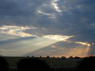 Shaft dusk cloudscape