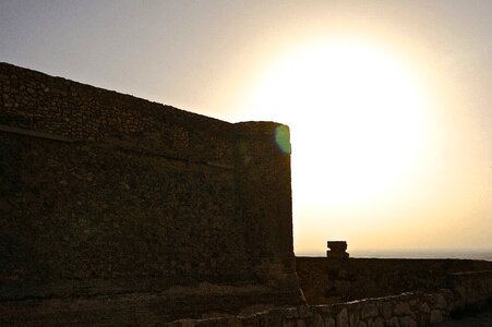 Castle sunset chinchilla photo