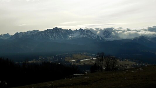 Landscape top view tatry