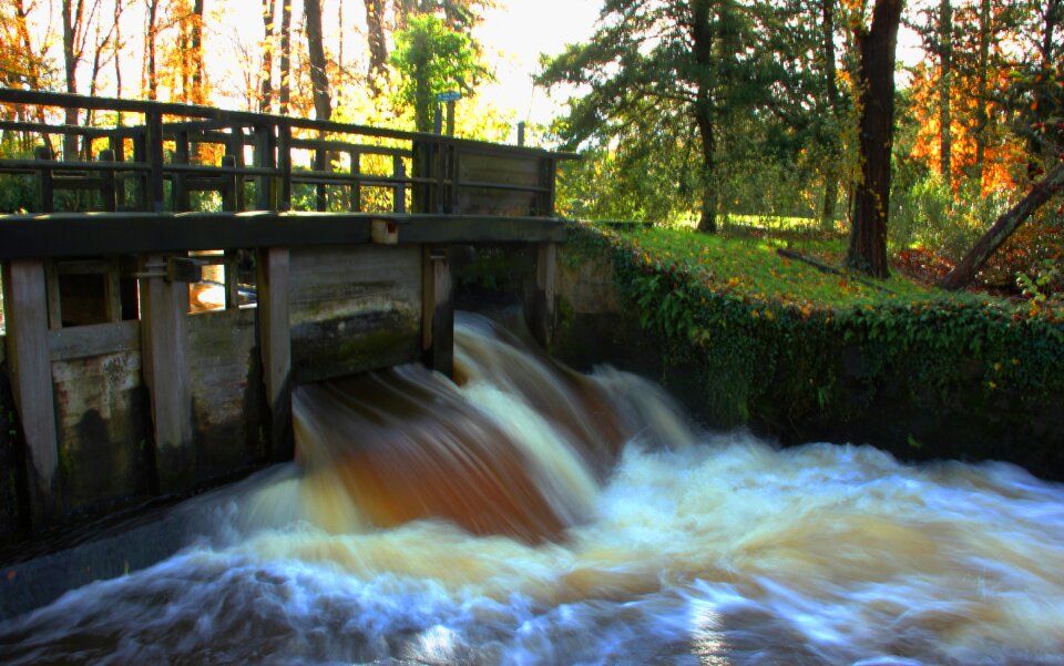 Water landscape waterfall