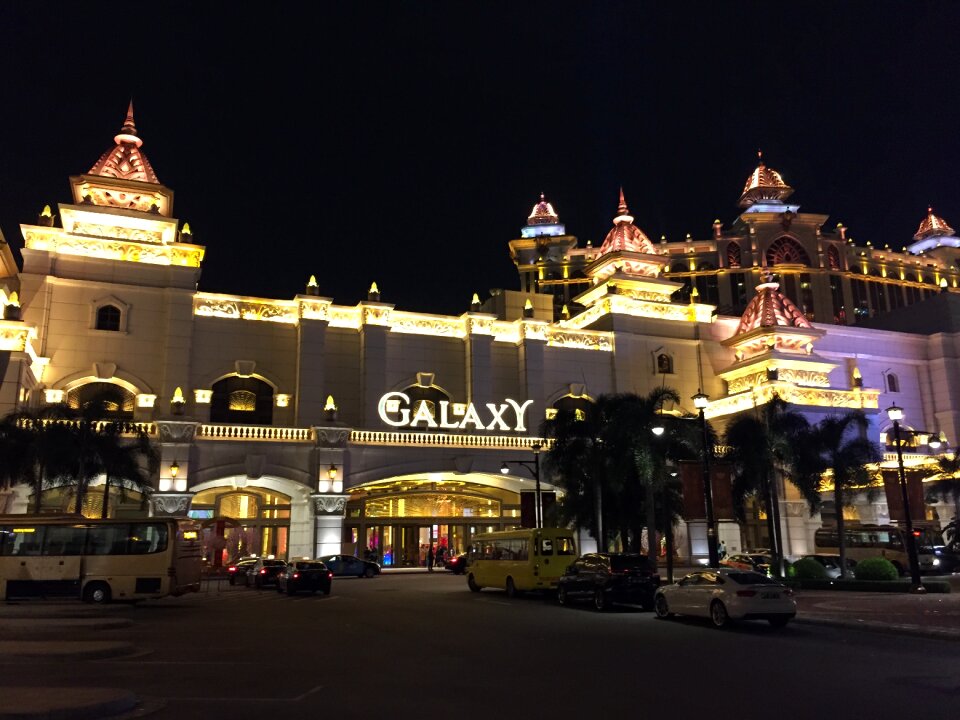 Galaxy casino night view building