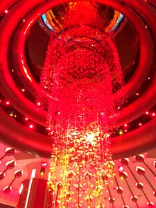Casino architectural ceiling crystal light
