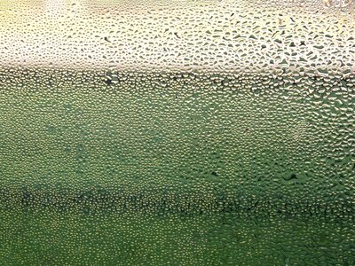Drip wet glass photo