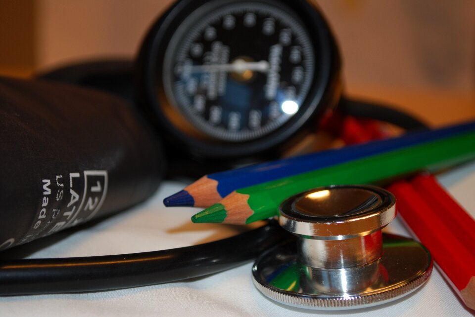 Stethoscope pens red