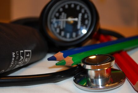 Stethoscope pens red photo