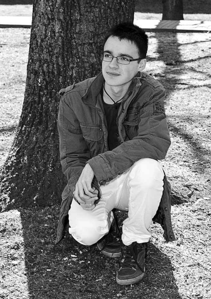 Smile glasses black and white