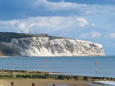 Cliffs sunny sea photo