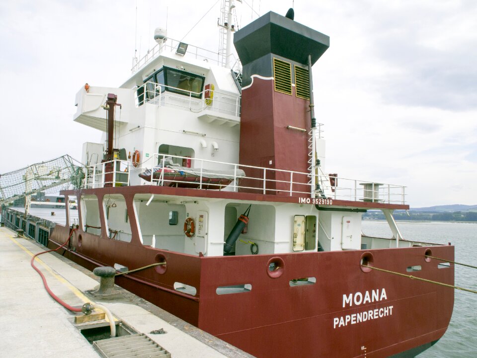 Cargo ship port ribadeo lugo