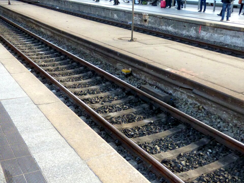 Railway tracks railway rail traffic