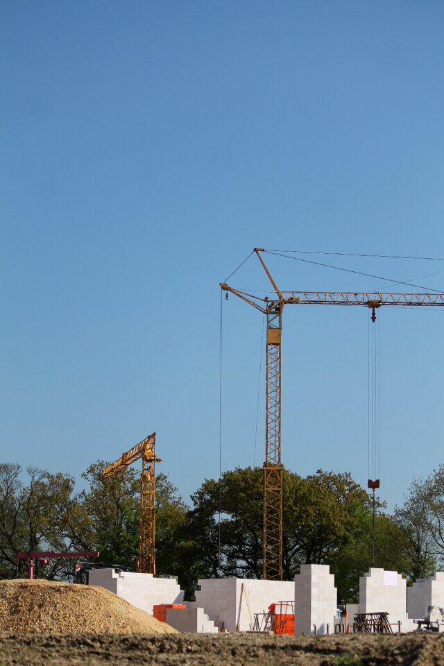 Shell construction work baukran