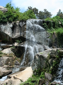 Natural cascade rock photo