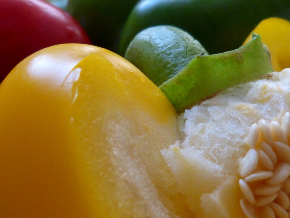 Vegetables yellow macro photography