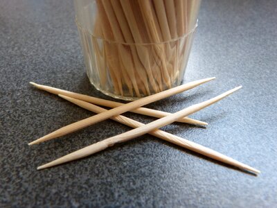 Toothpick container wood