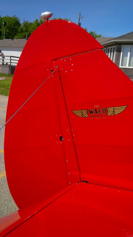 Rudder biplane