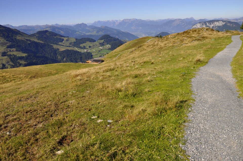 Alpine mountain nature road