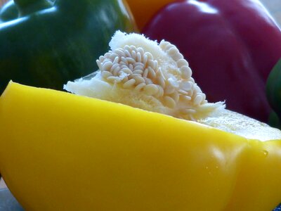 Vegetables yellow macro photography photo