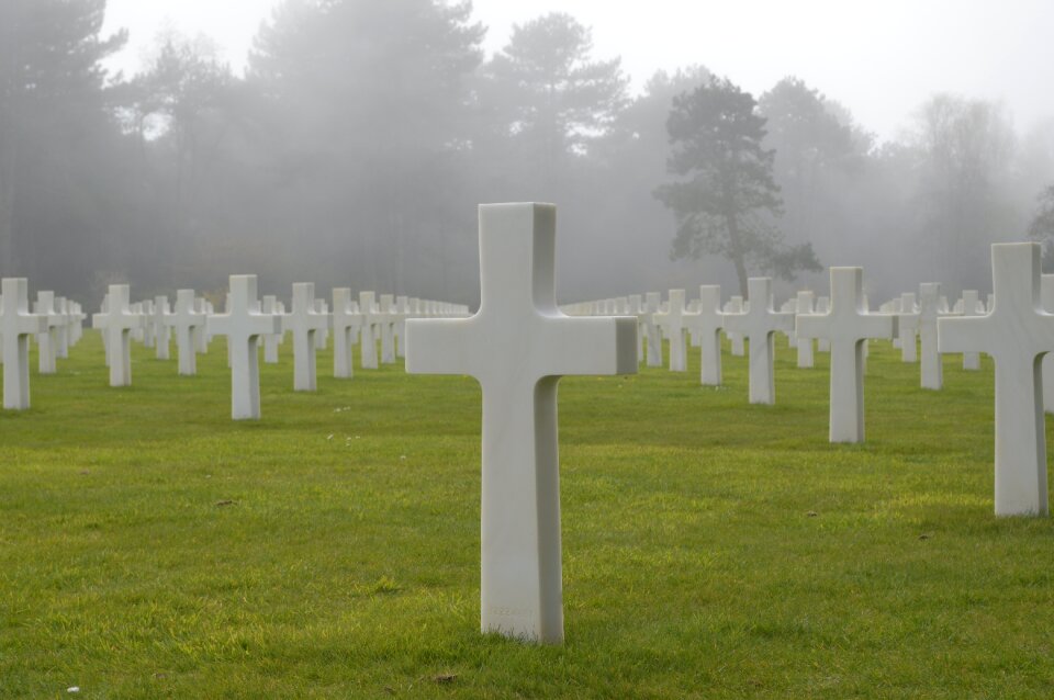 D day commemoration cross photo