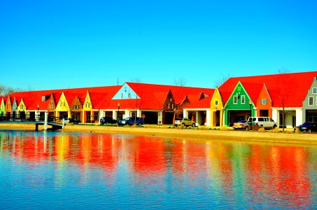Red row houses