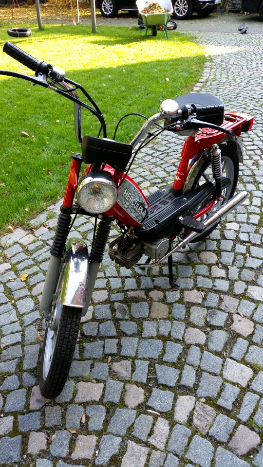 Means of transport two wheeled vehicle vehicle
