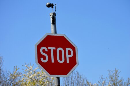 Traffic sign camera warnschild