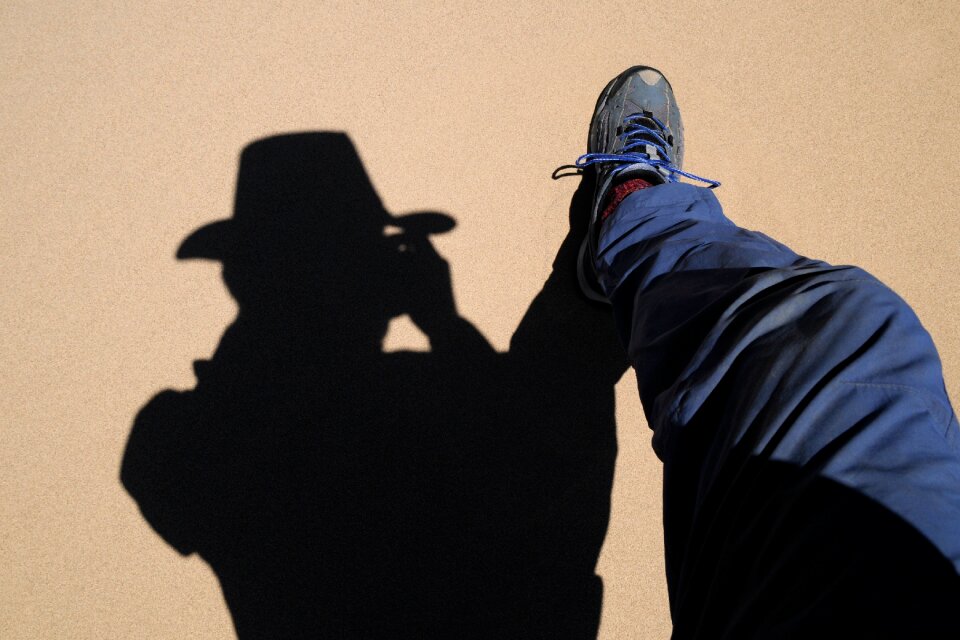 Shadow portrait shadow play