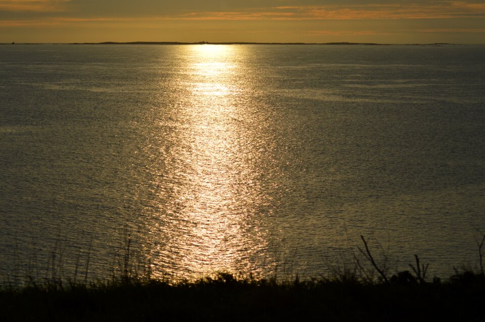Sunset sea light