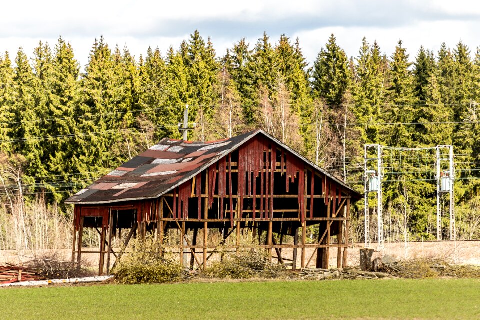 Deserted house barn run-down