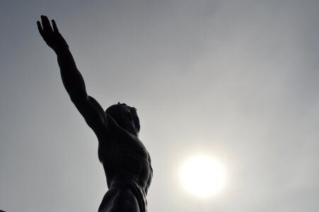 Man sun sky