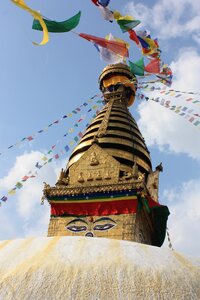 Monkey temple stupa hinduism photo