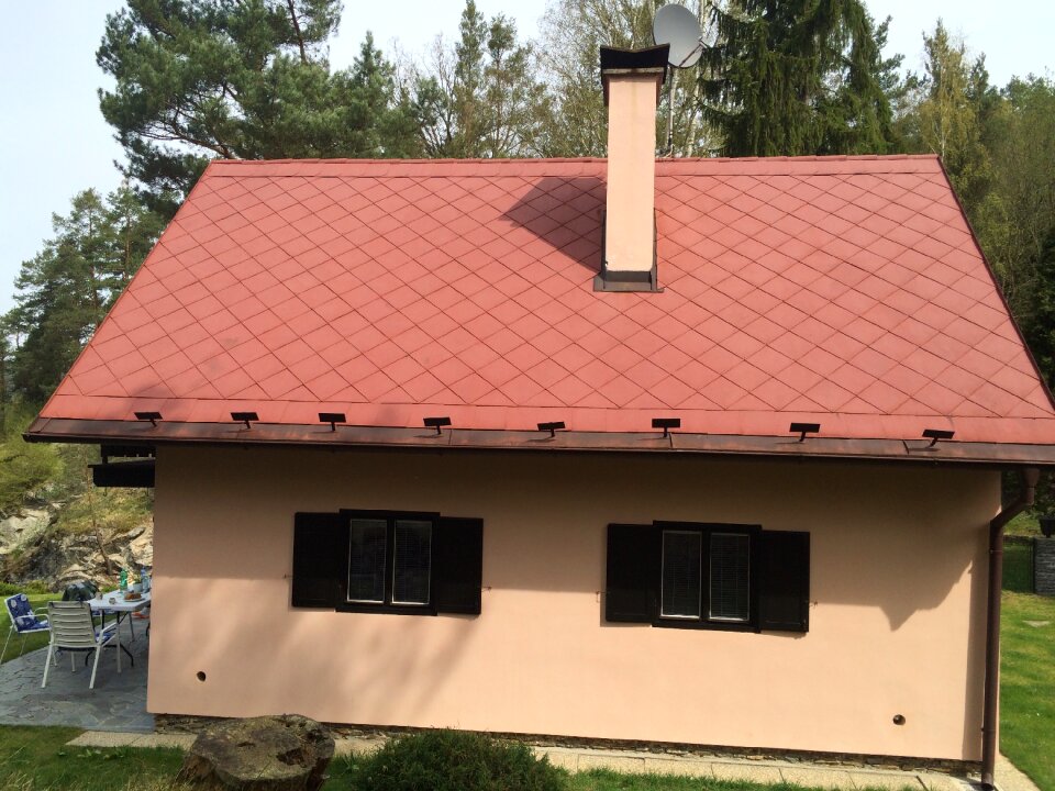 Chimney roof orange