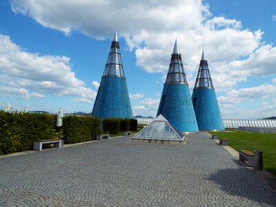 Museum skylights pyramids