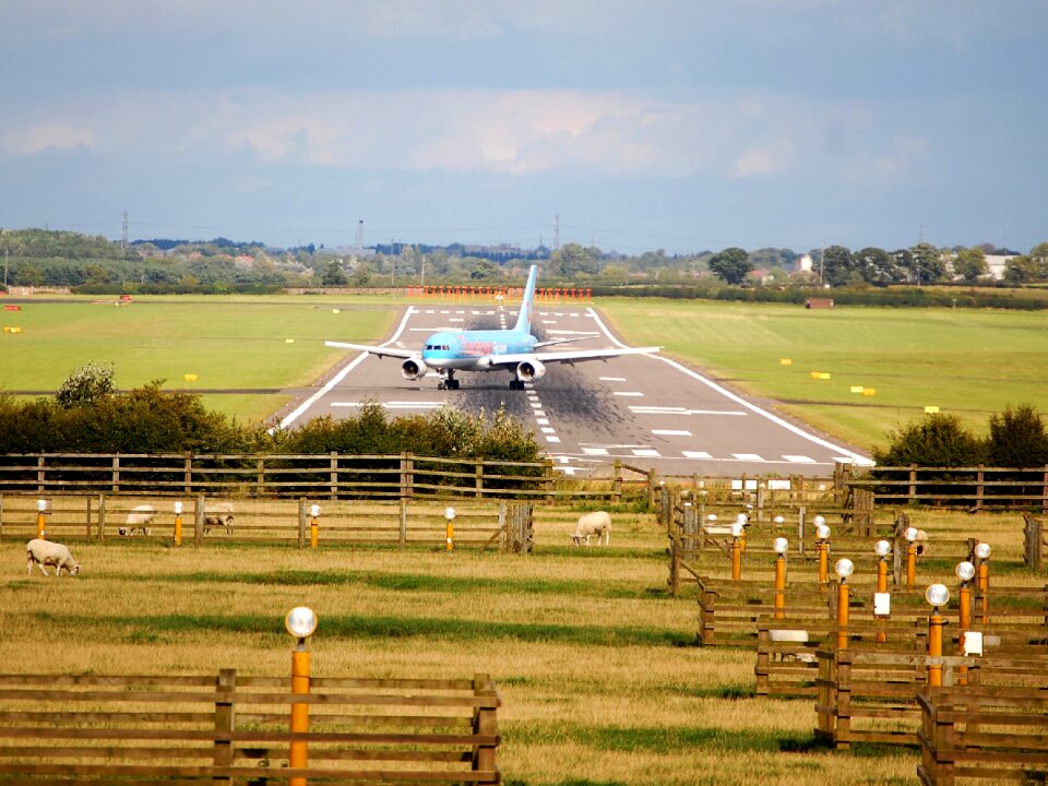 Airport field outside