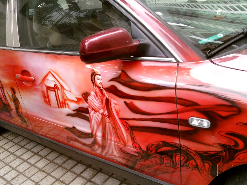 Car painting street photography automotive