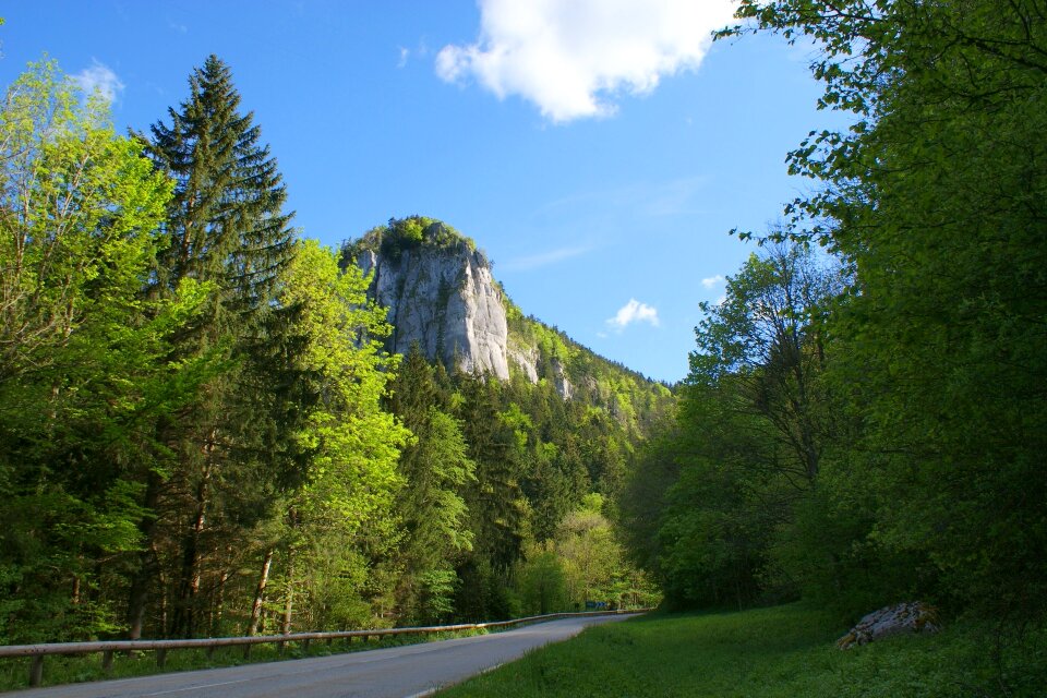 Landscape nature end of the road