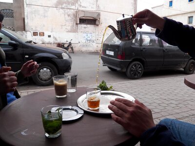 Moroccan tea gray shopping gray tea