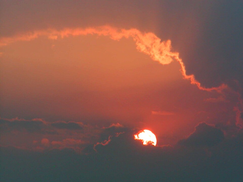 Sunset cloud evening sky