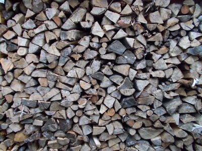 Heating wood pile slaughter