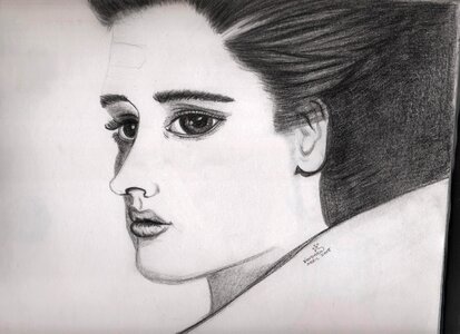 Drawing illustration black white