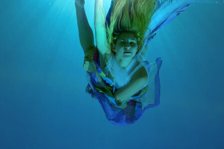 Swim water blue
