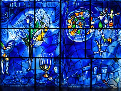 Art museum stained glass window